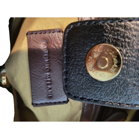 Antonio Melani | The Fearless Finisher – Leopard Print Gold Chain Satchel (New) - Picture 5 of 7